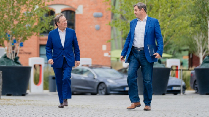 Armin Laschet und Markus Söder // Foto: CDU/Steffen Böttcher 